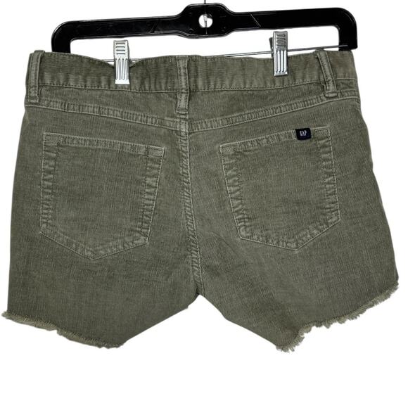 GAP Corduroy Olive Green Shorts SZ 4 - Picture 4 of 7